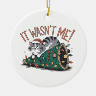 Ornamento De Cerâmica Cat Lover Dom Não Era Eu