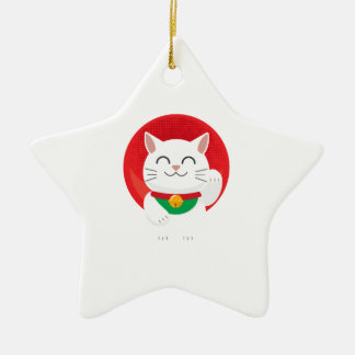 Ornamento De Cerâmica Cat Maneki Neko Japão Lucky Cat Engraçado Ideia de