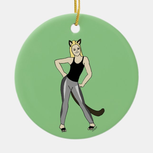 Ornamento De Cerâmica catadora (Frente)