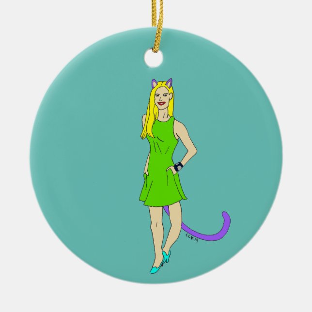 Ornamento De Cerâmica catadora (Frente)