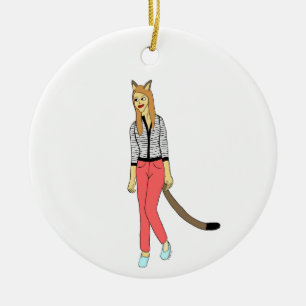 Ornamento De Cerâmica catadora