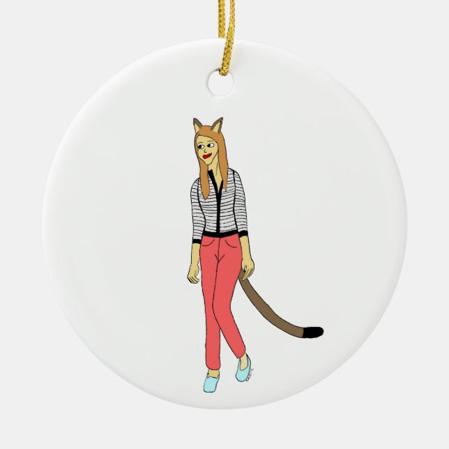 Ornamento De Cerâmica catadora (Frente)