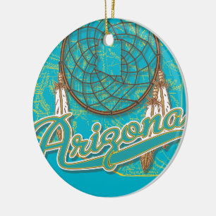 Ornamento De Cerâmica Catcher de Sonho de arizona