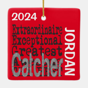 Ornamento De Cerâmica Catcher Extraordinário PERSONALIZADO