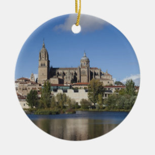 Ornamento De Cerâmica Catedrais de Salamanca e cidade