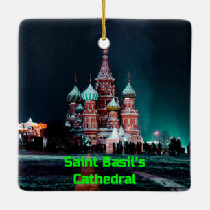Ornamento De Cerâmica Catedral de Santo Basil, Moscou, Rússia