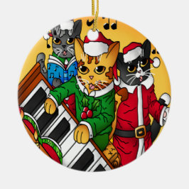 Ornamento De Cerâmica Cats de Natal