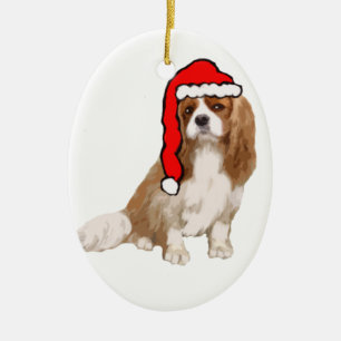 Ornamento De Cerâmica Cavaleiro do Natal do Rei Charles Spaniel