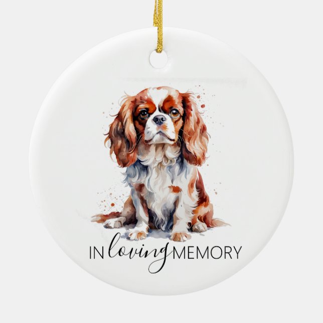 Ornamento De Cerâmica Cavalier King Charles Cavalier (Traseira)