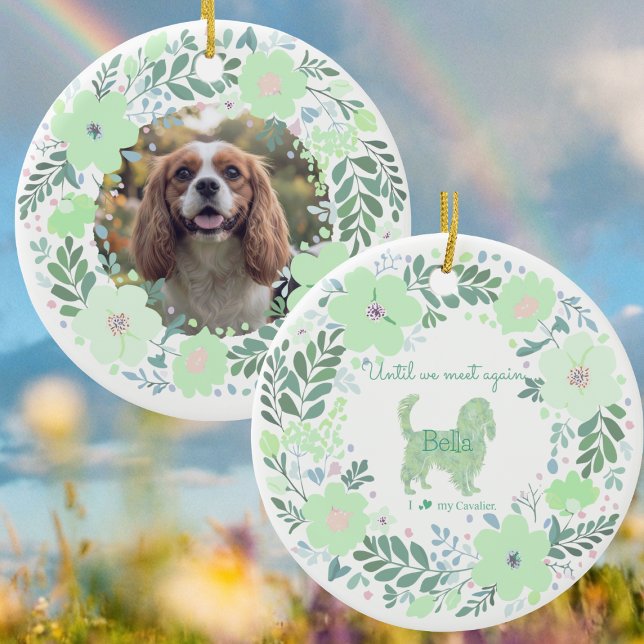 Ornamento De Cerâmica Cavalier King Charles Spaniel - Memorial Custom (Criador carregado)