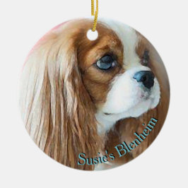 Ornamento De Cerâmica Cavalier King Charles Spaniel, "Pet Child"