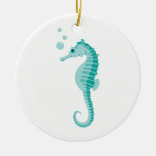 Ornamento De Cerâmica Cavalo de mar