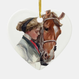 Ornamento De Cerâmica Cavalo Favorito