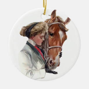 Ornamento De Cerâmica Cavalo Favorito
