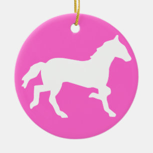 Ornamento De Cerâmica cavalo simples