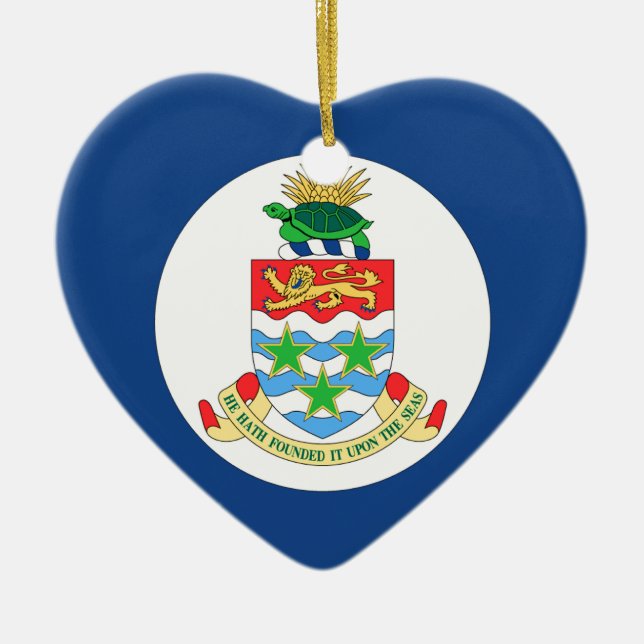 Ornamento De Cerâmica Cayman Islands (Frente)