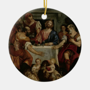 Ornamento De Cerâmica Ceia em Emmaus (óleo em canvas)