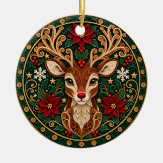 Ornamento De Cerâmica Celebrações de Natal e troca de presentes de Natal