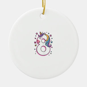 Ornamento De Cerâmica Celebre Feliz 8 Anos de Aniversário Para a Namorad