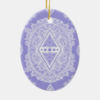 Ornamento De Cerâmica Celestial Diamond Mandala