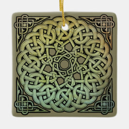 Ornamento De Cerâmica Celtic Knotwork Mandala
