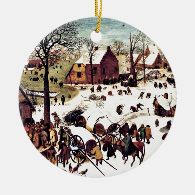 Ornamento De Cerâmica Censo em Belém (Frente)