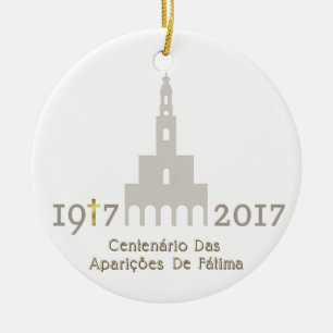 Ornamento De Cerâmica Centenário DAS Aparições de Fátima - Portugal