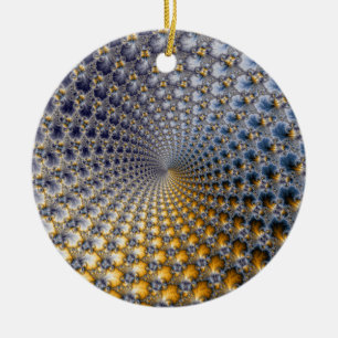 Ornamento De Cerâmica Centrifractality - arte do Fractal