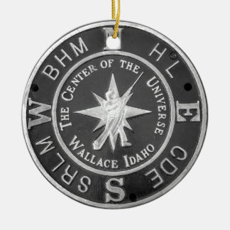 Ornamento De Cerâmica Centro do Universo em Wallace Idaho