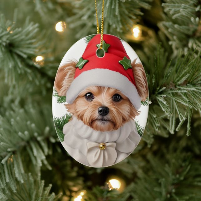 Ornamento De Cerâmica Cerâmica Ornaments Melhor Cachorro Personalizado N (Árvore)