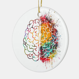 Ornamento De Cerâmica Cérebro Humano