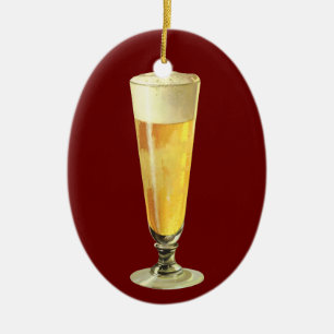 Ornamento De Cerâmica Cerveja Vintage Alta Draft Gelada, Bebida Alcoólic