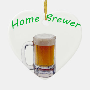 Ornamento De Cerâmica Cervejeiro Home