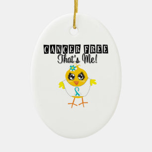 Ornamento De Cerâmica Cervical Cancer - Cancer Free That's Me