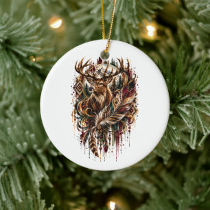 Ornamento De Cerâmica Cervo Boho, Sonhando com Cervo