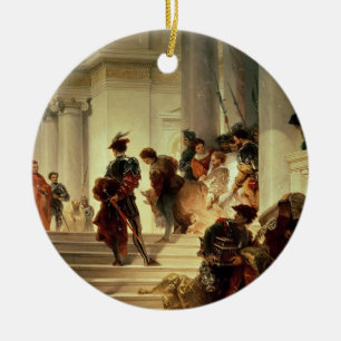 Ornamento De Cerâmica Cesare Borgia que deixa o vaticano