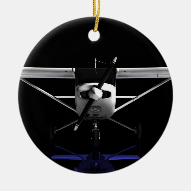 Ornamento De Cerâmica Cessna 152 Showroom. (Frente)