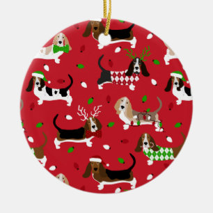 Ornamento De Cerâmica Cesto de Natal