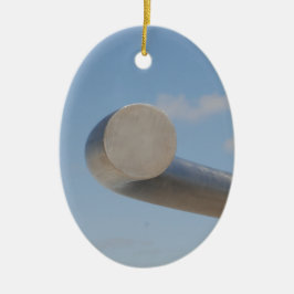 Ornamento De Cerâmica Céu Azul Metálico