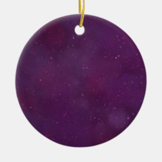 Ornamento De Cerâmica Céu estrelado roxo