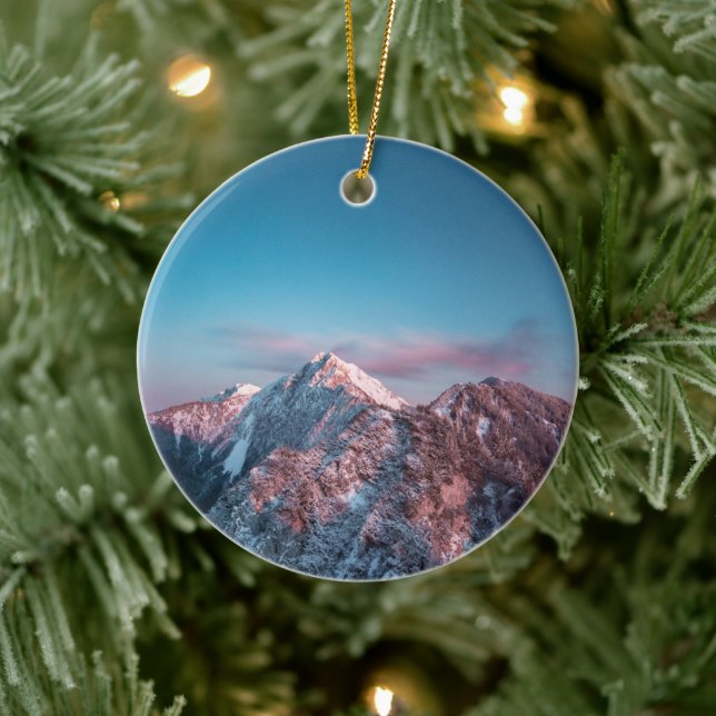 Ornamento De Cerâmica Céu mágico sobre Storžič, Eslovênia (Árvore)