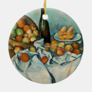 Ornamento De Cerâmica Cezanne Fruta Maçã Pintura Impressionista