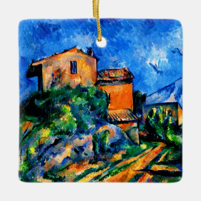 Ornamento De Cerâmica Cezanne - Maison Maria with a View of Chateau Noir (Frente)