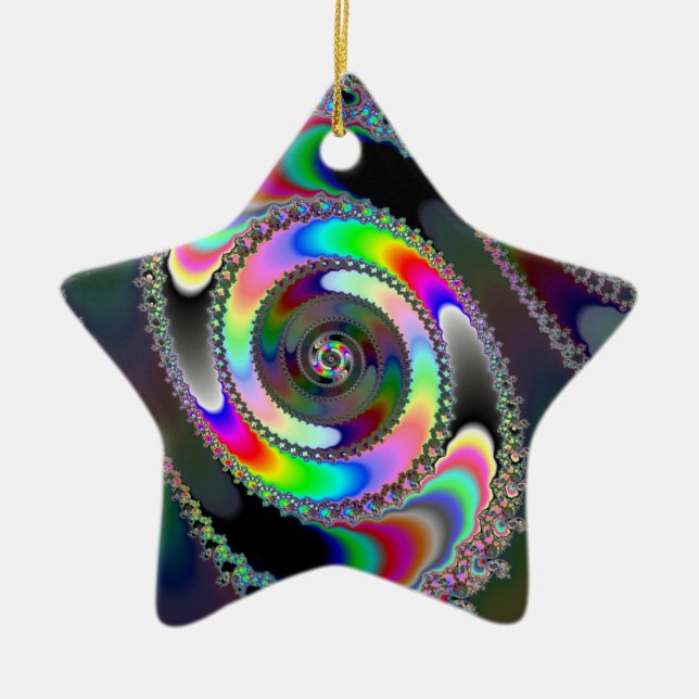 Ornamento De Cerâmica Chainsaw - Fractal (Frente)