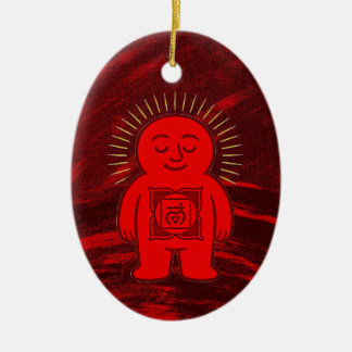 Ornamento De Cerâmica Chakra Buddies: Root Chakra
