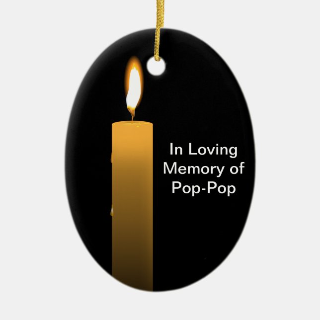 Ornamento De Cerâmica Chama Eterna (Frente)