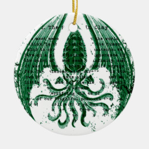 Ornamento De Cerâmica Chamada de Cthulhu
