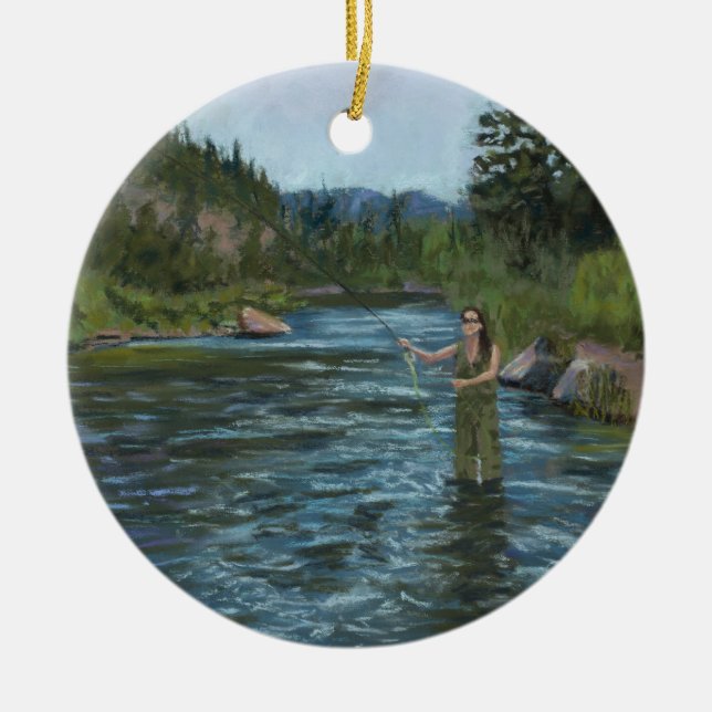 Ornamento De Cerâmica Chamada de moldação (Frente)