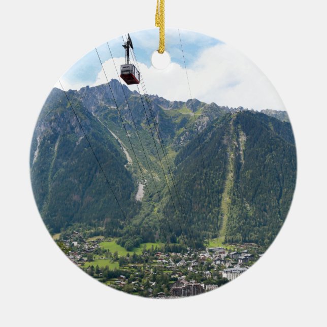 Ornamento De Cerâmica Chamonix - França (Traseira)