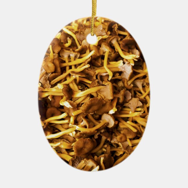 Ornamento De Cerâmica Chanterelles no Hakaniemi Market Hall (Frente)